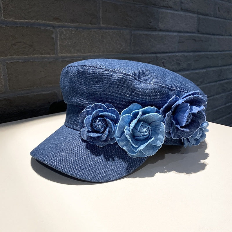 Denim Women's Flat-top Cap
