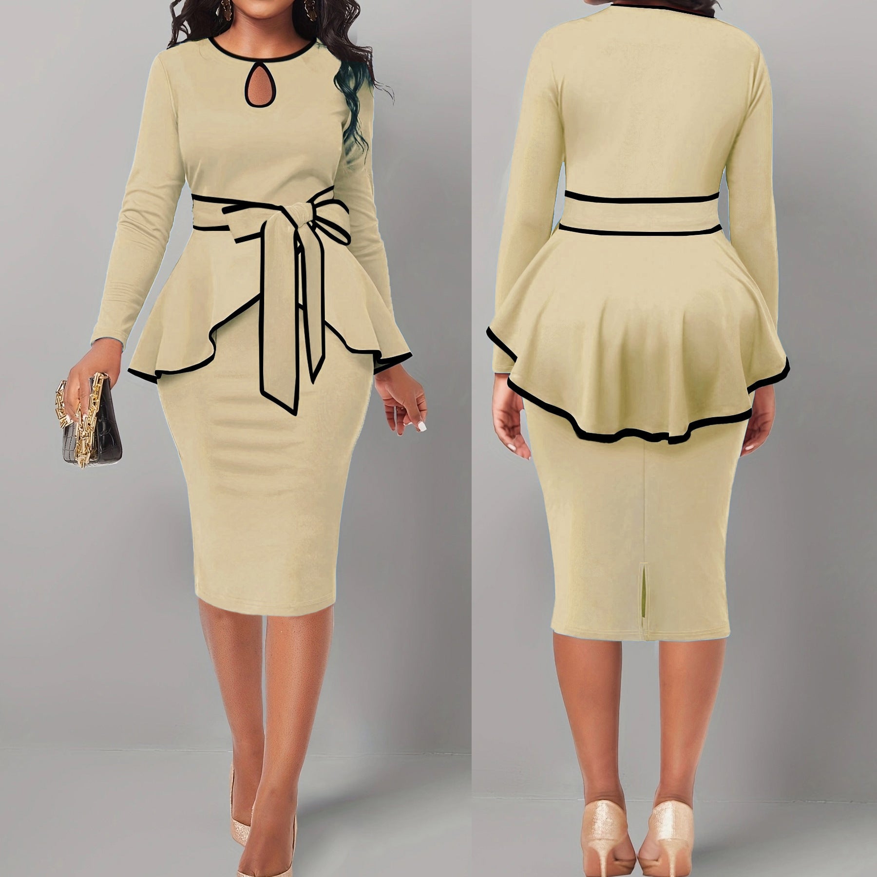 Irregular Suit Skirt Ruffle