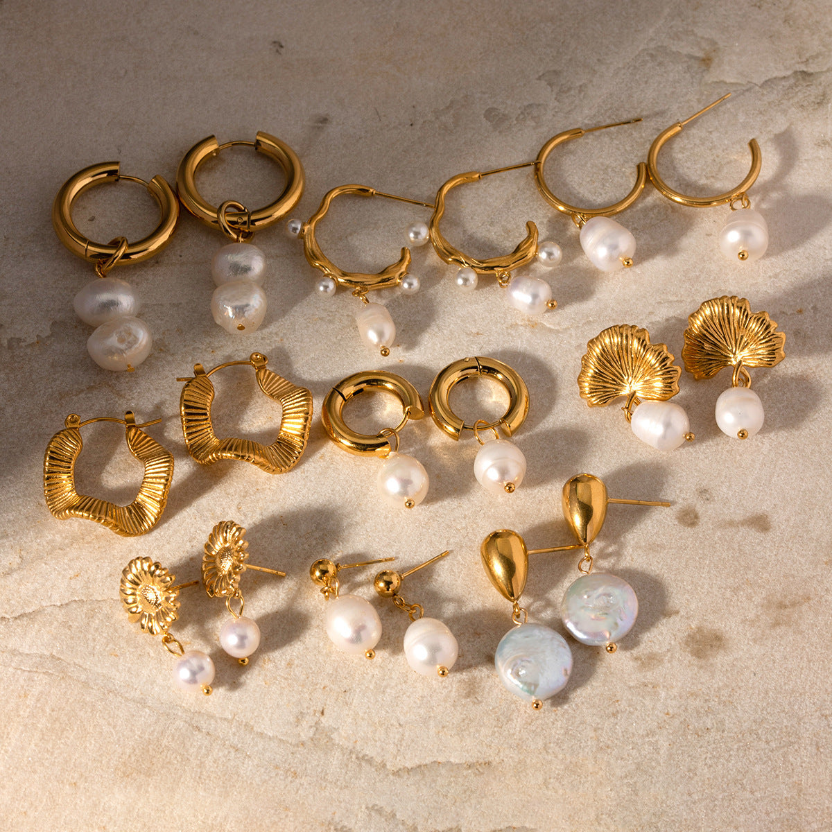 Stainless SteelPearl Earrings
