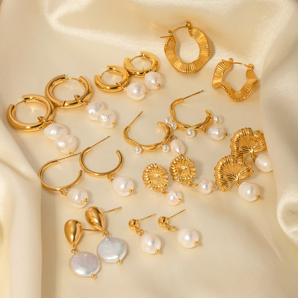 Stainless SteelPearl Earrings