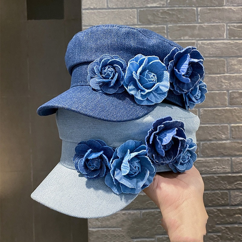 Denim Women's Flat-top Cap