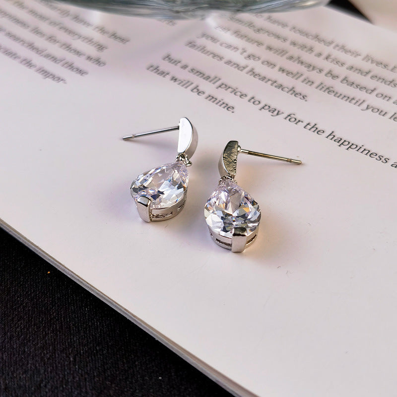 Zircon Pendant Earrings