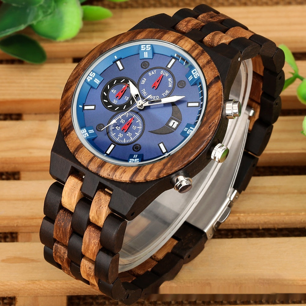 Multi-functional Band Quartz Watch