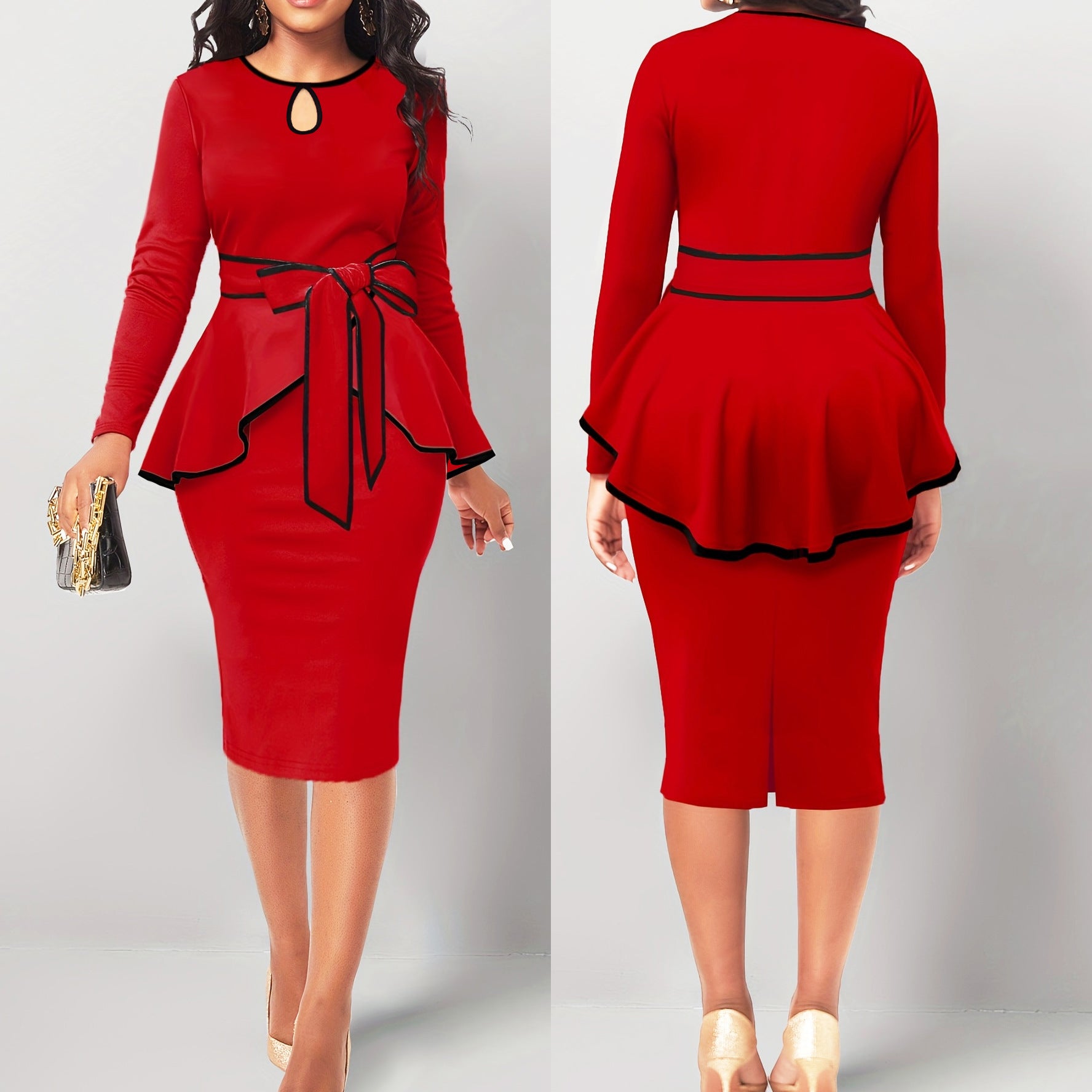 Irregular Suit Skirt Ruffle