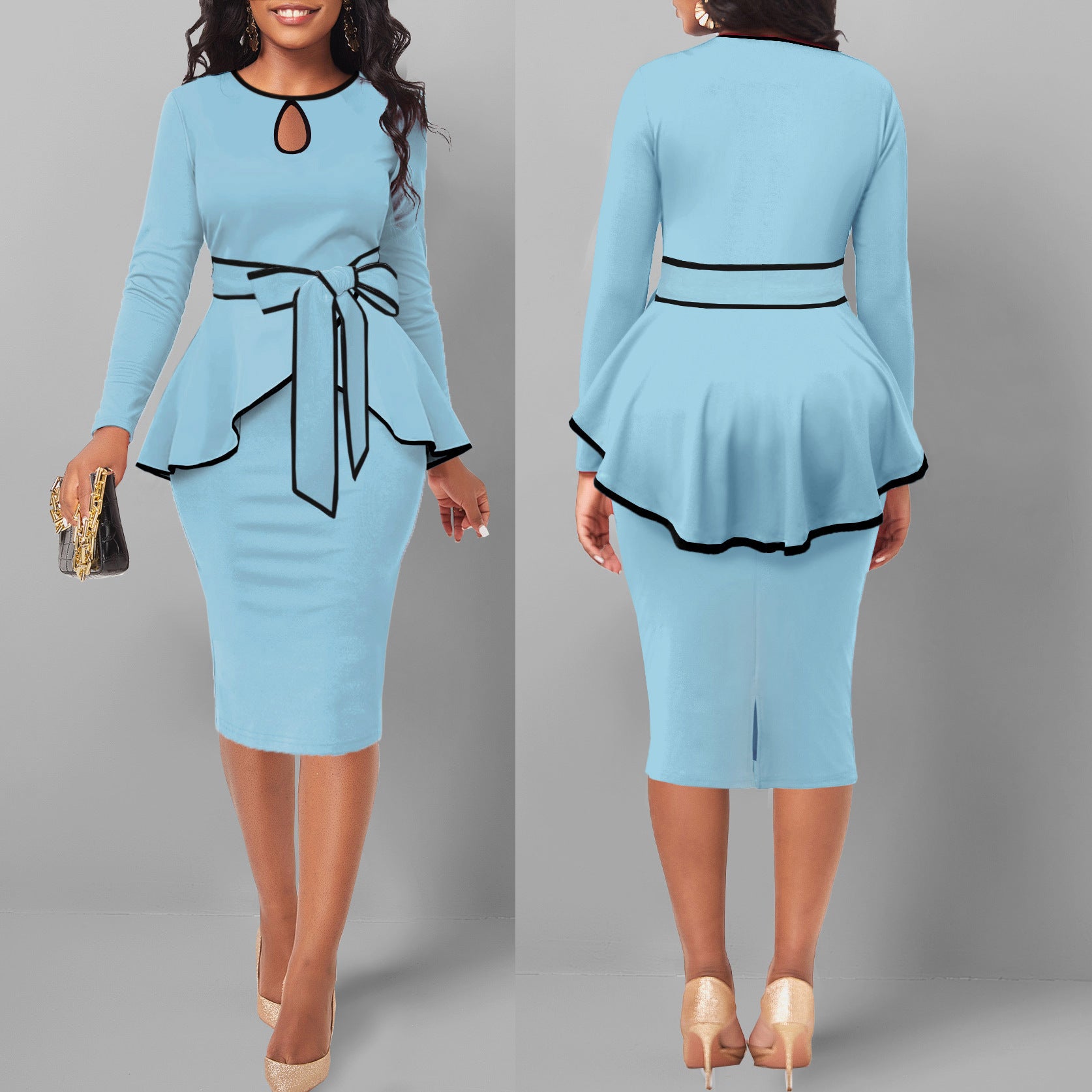 Irregular Suit Skirt Ruffle