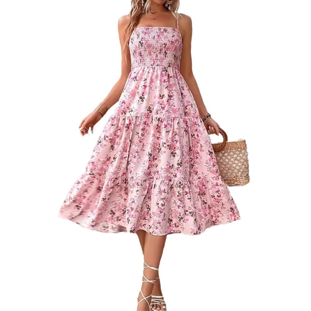 Floral Stitching Summer Dress