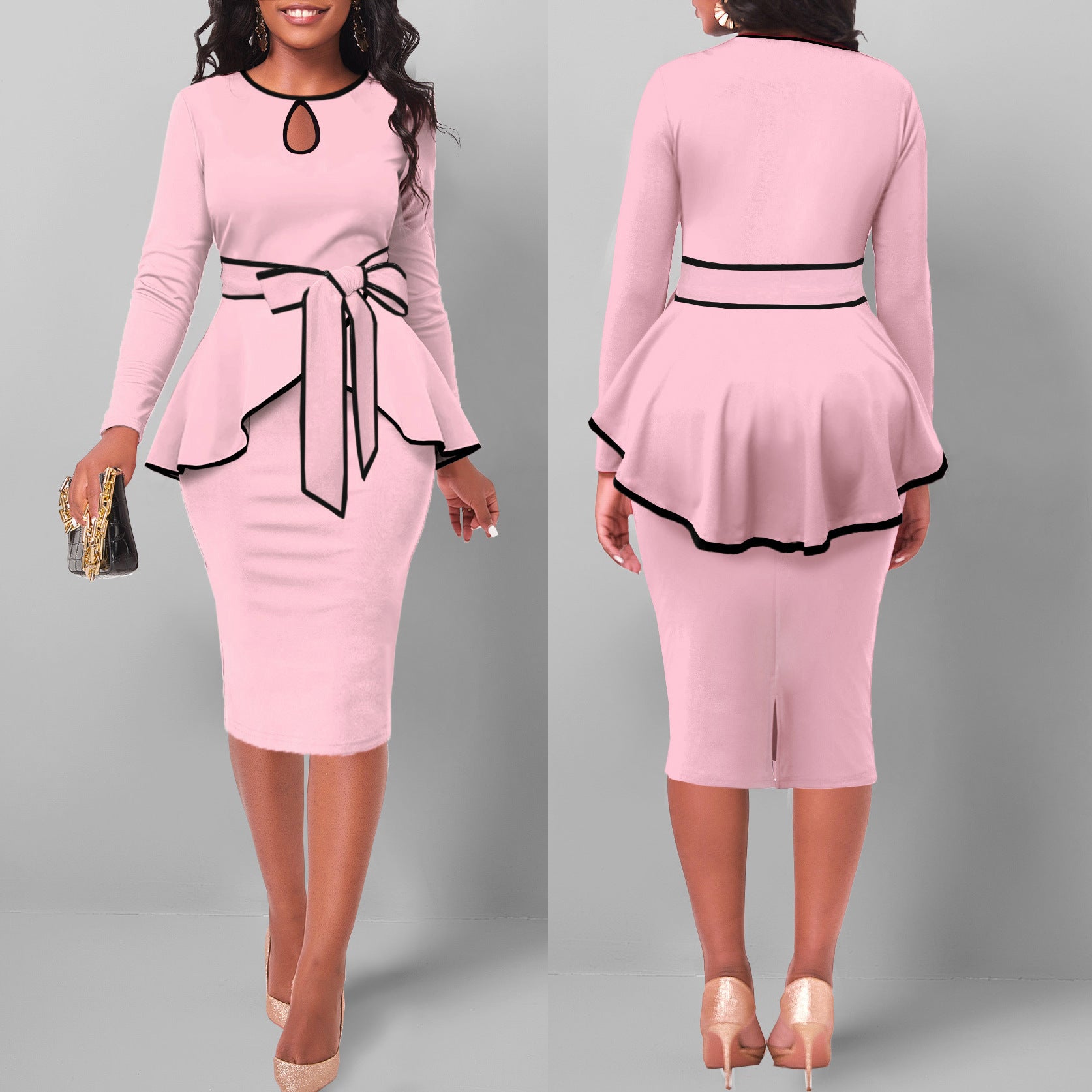 Irregular Suit Skirt Ruffle