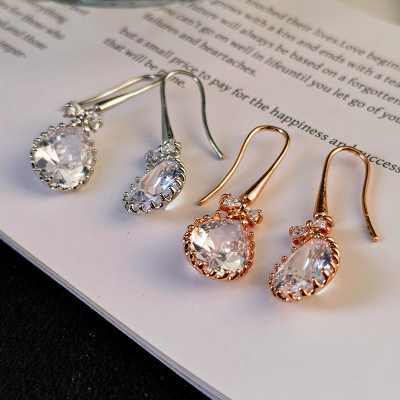 Crystal Retro Stud Earrings