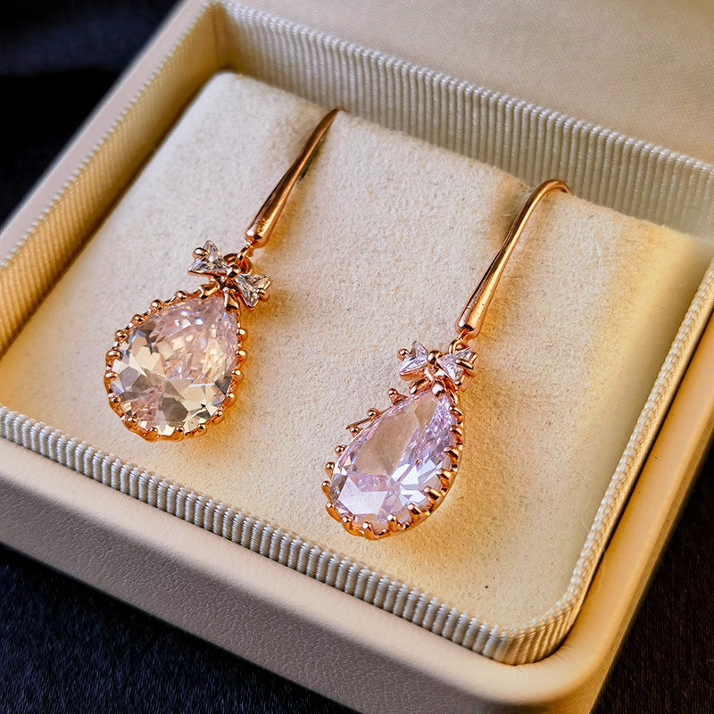 Crystal Retro Stud Earrings